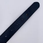 Vintage 80s 90s Milor Braided Stitch Leather Belt Black Ivory Size Medium Large Photo 5