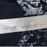 S-twelve Beaded Tattoo Style Lace Up Mini Dress Black Gray M Y2K Punk Moto Photo 6