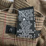 Ninety Women’s Sz 4 Brown Fall Plaid Houndstooth Straight Leg Trousers Pants Photo 15