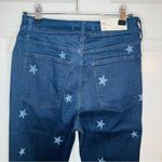 Warp + Weft MPX Milan High Rise Skinny Jeans Star Patterned Dark Blue 28 NWT Photo 5