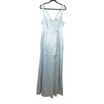Show Me Your Mumu Show Me‎ Your Mumu Charlotte Bow Dress Size XL Light Blue Taffeta Bridesmaid NEW Photo 3