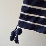 Lilly Pulitzer Navy Stripe Coolmax Elba Sweater With Tassels Photo 3