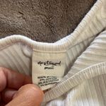 destined  Basic White Ribbed Women’s Tank Top Sz Small EUC Photo 3