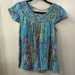 Free People  Vintage Floral Flowy Blouse Size XS Photo 1