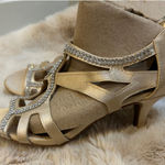 Metaphor Rhinestone‎ Embellished Heels Strappy Gladiator Sandals Photo 0