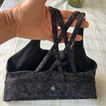 Lululemon Women's Black Patterned Sports Bra Photo 5