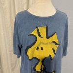 ZARA Peanuts Licensed T-Shirt by Blue Woodstock Front & Back Graphics Size M Photo 2