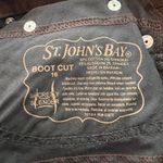 st. john's bay  High Rise Corduroy Boot Cut Pants Size 16 Stretch Western Boho Photo 3