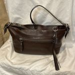 Coach Women’s C06D-1417 East West Legacy Shoulder Bag in Brown Natural Leather Photo 0
