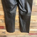 Newport News  Easy Style Black Leather Pants Size 8‎ Photo 7