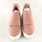 Glaze Womens Slip On Sneakers Faux Suede Platform Photo 1