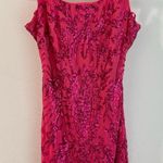 Crystal Sky Hot Pink Sequin Open Back Mini Dress Large Photo 0