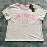 Grayson Threads NWT!  White Pink Barbie Los Angeles Tennis Club Tee Large Photo 0