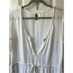 H&M White Crochet Swimsuit Tunic Coverup Photo 2