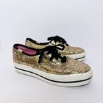 Kate Spade  x Keds Size 6 Platform Gold Glitter Sneakers 0‎ Photo 4