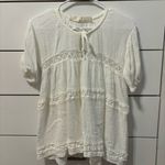 Jen's Pirate Booty Jen’s Pirate Booty White Gauzy Top Photo 1