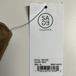 Sage Collective NWT bra XL neutral sports bra zipper stretchy wireless racerback Photo 4