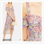 Intermix  Sophia Silk Printed Floral Tiered High Low Dress Photo 2