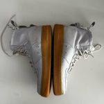 Nike  White and Brown Athletic Shoes with‎ Gum Sole Photo 2