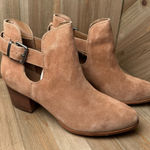 Franco Fortini  Women’s Tan Brown Leather Suede‎ Niki Ankle Boots Casual size 10 Photo 0