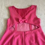 Rixo Michaela Pink Bow Back Mini Dress Cutout Party Cocktail Sz 10 Photo 9