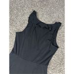 Modcloth Black Surplice Ruffle Refined Sleeveless Wide Leg Jumpsuit Women’s L Photo 9