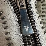 Frye Lena Rebel Leather Crackled Slip-On Sneakers Photo 5