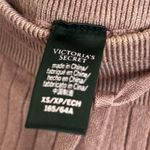 Victoria's Secret Pink Ribbed Crop Wide Leg Lounge Cozy Pants Pink Mauve XS Photo 3