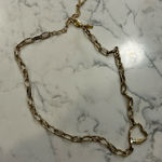 NBJ Natalie B Jewelry Gold Toned Rhinestone Heart Necklace Photo 0