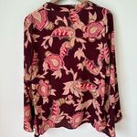 Show Me Your Mumu NWT  Brynn Blouse Vino Vine, Sz S Photo 2