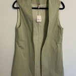 Free People Women Erin Poplin Preppy Vest NWT Medium Photo 0
