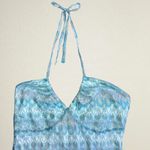 Wild Fable Blue crochet strapless maxi dress with slit and lace up back mermaidcore coastal Photo 1