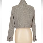 Lulus  Convincingly Poised Brown Plaid Double-Breasted Cropped Blazer Size M NWT Photo 4