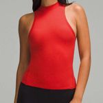 Lululemon  Wundermost Ultra-Soft Nulu Mockneck Tank Top Grenadine Red XS Photo 0
