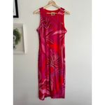 Farm Rio  Red Endless Summer Tulle Midi Dress Size Medium Photo 3
