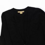 Super Cashmere Lightweight Knit Button Front Cardigan Sweater Black $450.00 480 Sweaters Cardigans Michael Kors Collection Photo 1