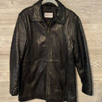 Genuine leather jacket‎ by Cougar women’s large soft leather Black Photo 0