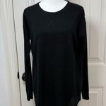 Sweet Romeo  Black Crew Neck Pullover Sweater Photo 0