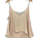 Free People  | XS | Deep-V Bandeau Cami Satin Lace Sleeveless Top Blouse Photo 5