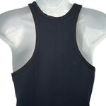 Alexander Wang  Navy Blue Black Pleated Neoprene Scuba Mini Racerback Dress sz S Photo 7