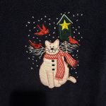 Cathy Daniels  vintage Fleece Pullover Holiday
Sweater size large Photo 4