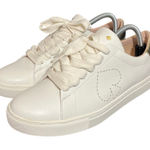 Kate Spade  NEW YORK Women White Angelise Leather Sneakers Size 11 Fashion Sleek‎ Photo 0