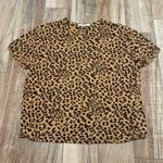 Free People  Cheetah Combo Clarity T-Shirt Photo 1