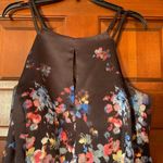 Morgan & Co floral lace up the back tulles slip Hi Low satin gown size 14 Photo 4