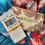 Band of Gypsies  Teal Blue Floral Print Flowy Boho Shorts NWT Size Small Photo 5