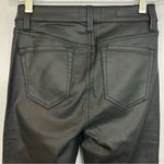 Sanctuary  Hayden Black Coated High Rise Skinny Faux Leather Pants Size 25/0 Photo 5