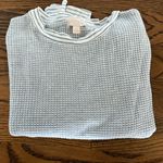 Gap  Women’s Lounge grey waffle crew with drawstring size xl in EUC - so soft Photo 2