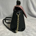 Luv Betsey by Betsey Johnson Quilted Mauve and Black Crossbody Bag Pink Photo 4