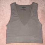 Garage  Beige Stella Seamless Plunge Tank Top Photo 3