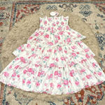 Love Shack Fancy NWT  x target collab tiered floral spaghetti strap dress size XL Photo 0